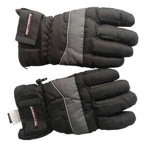 Unisex Hot Paws Black Lined Winter Gloves